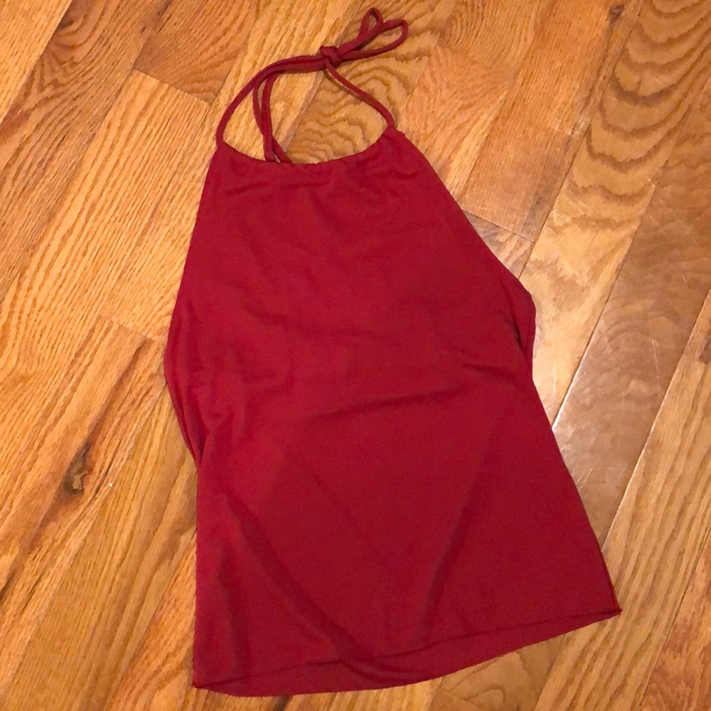 Vintage Banana Republic Dk Red Halter